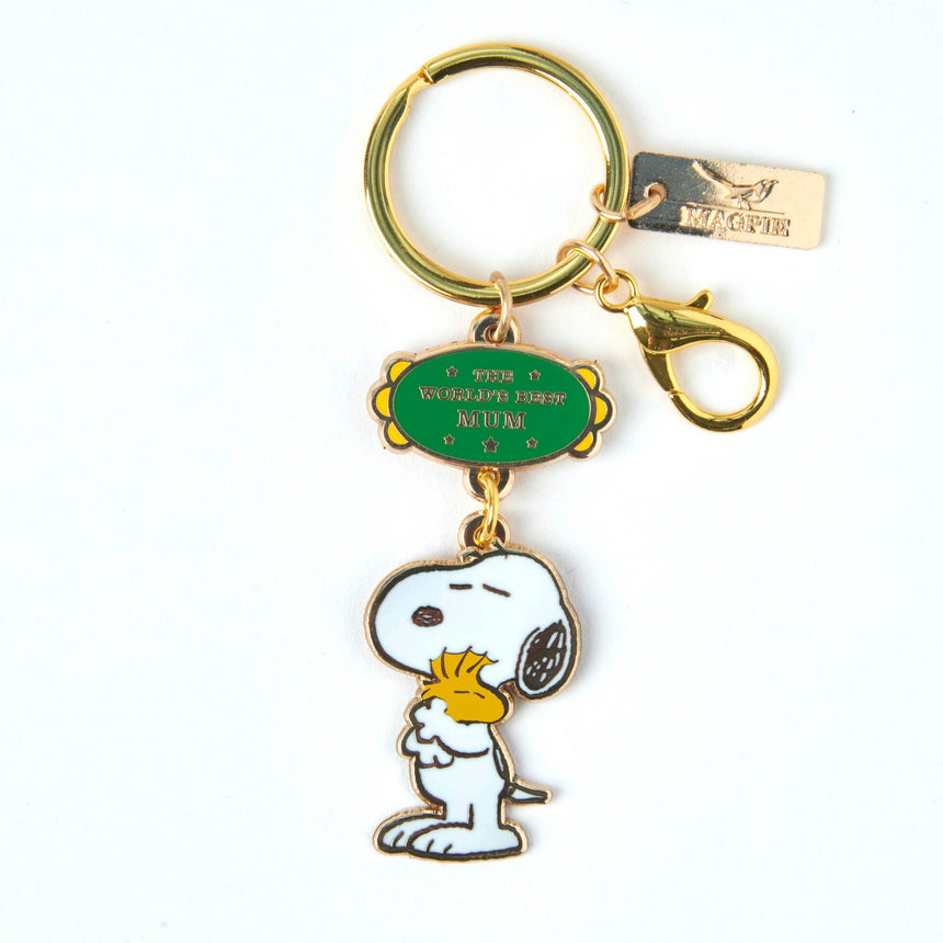 Magpie x Peanuts - World's Best Mum keyring | Scout & Co