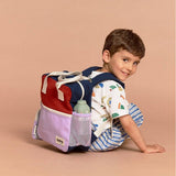 Hindbag - Arthur Tricolour Kids Backpack - Terracotta | Scout & Co