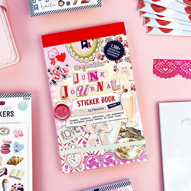 Pipsticks - Coquette junk journal sticker book | Scout & Co