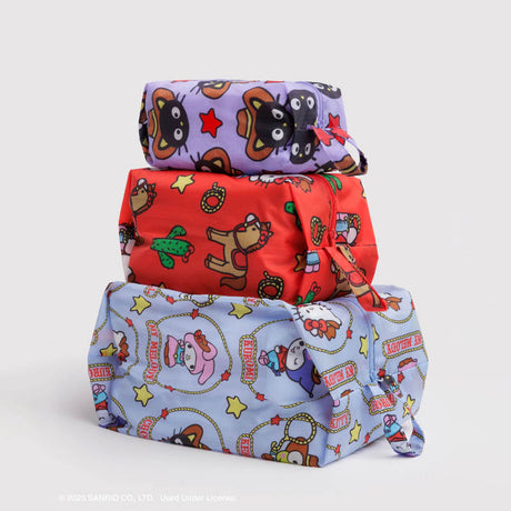 Baggu x Hello Kitty - 3D Zip Set of 3 - Hello Kitty & Friends Western | Scout & Co