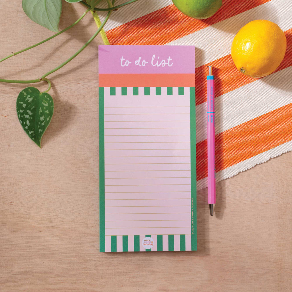 Good Tuesday - To Do List Pad - Cabana Stripe | Scout & Co