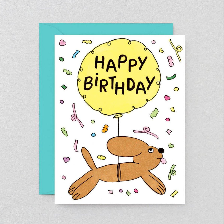 Wrap - Happy Birthday Dog & Balloon card | Scout & Co