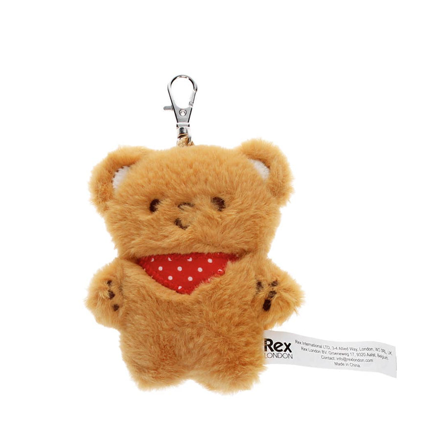 Rex - Fluffy keyring bag charm - Teddy bear | Scout & Co