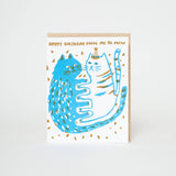 Egg Press - Happy Birthday From Me to Mew letterpress card | Scout & Co