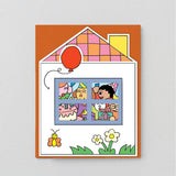 Wrap - Birthday House Party shaped card | Scout & Co