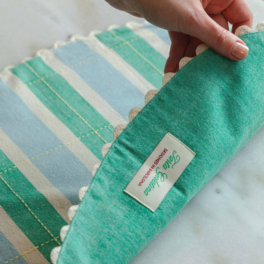 Tarta Gelatina - Biscuit Placemats (Set of 2) - Green / Blue | Scout & Co