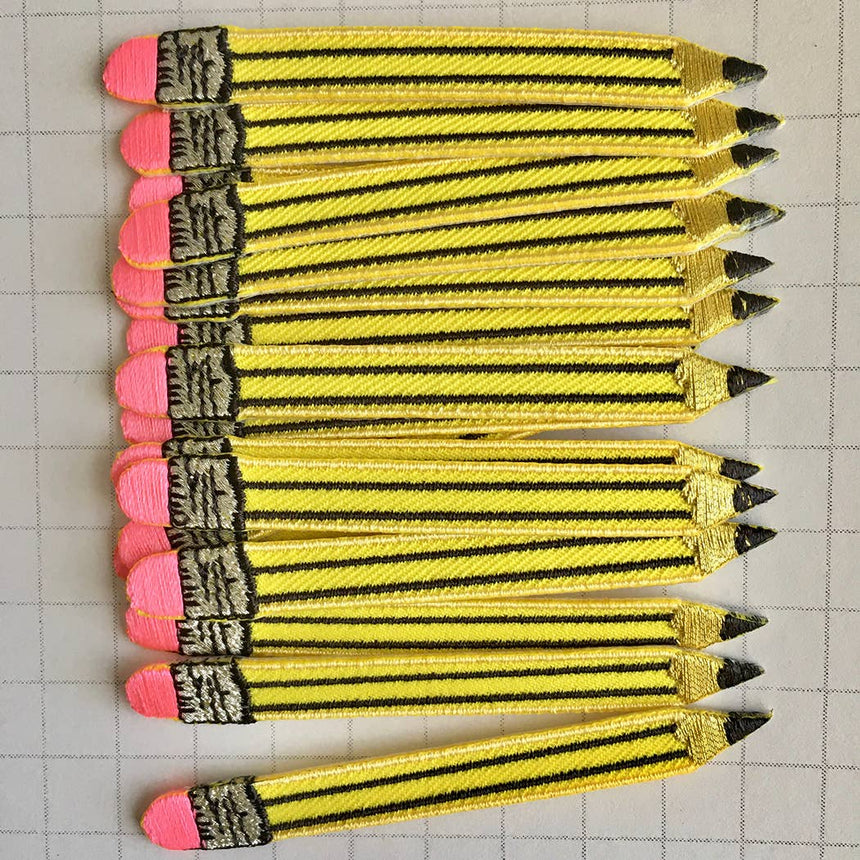 Petra Boase - Pencil Iron-On Embroidered Patch | Scout & Co