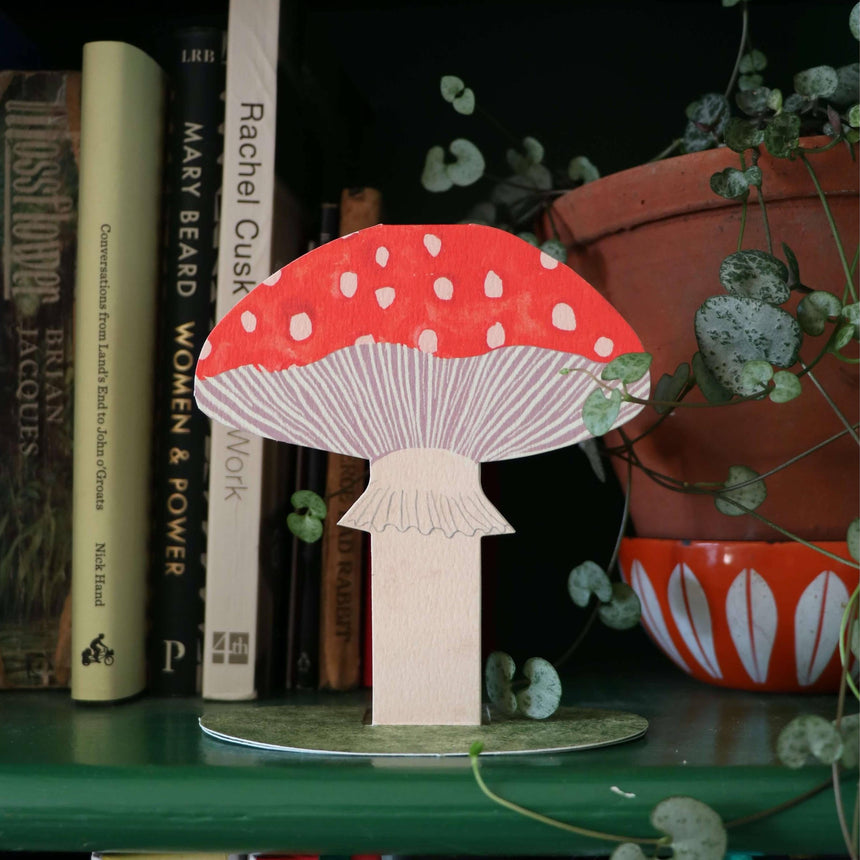 Hadley - Toadstool stand-up card | Scout & Co