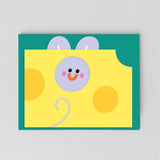 Wrap - Mouse In Cheese fold-out card | Scout & Co