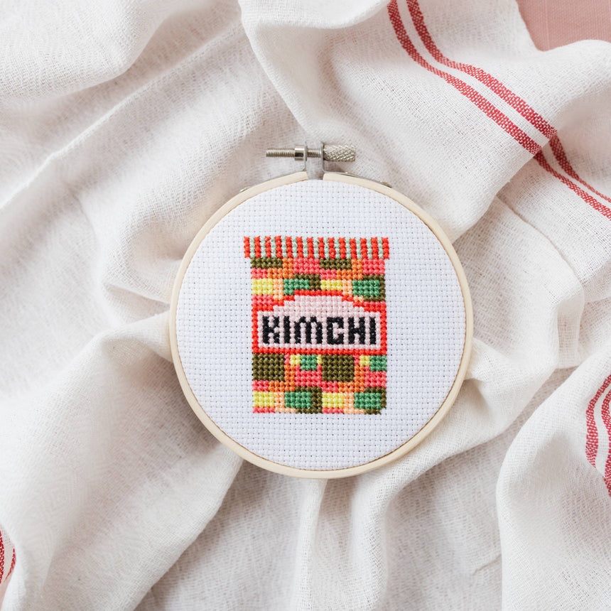 Cotton Clara - Kimchi Cross Stitch Kit | Scout & Co