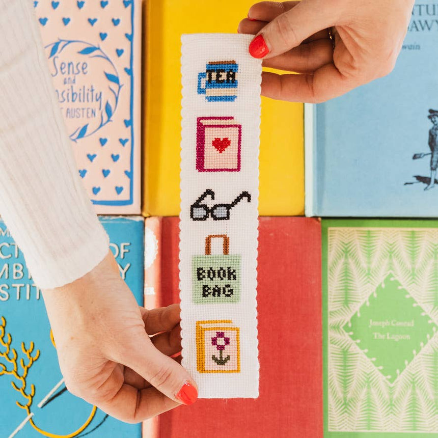 Cotton Clara - Bookish Cross Stitch Bookmark Kit | Scout & Co