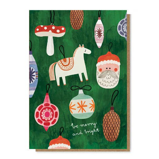 Daria Solak - Christmas ornaments card | Scout & Co