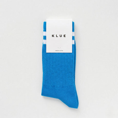 Klue - Tennis sport socks - Blue + white | Scout & Co