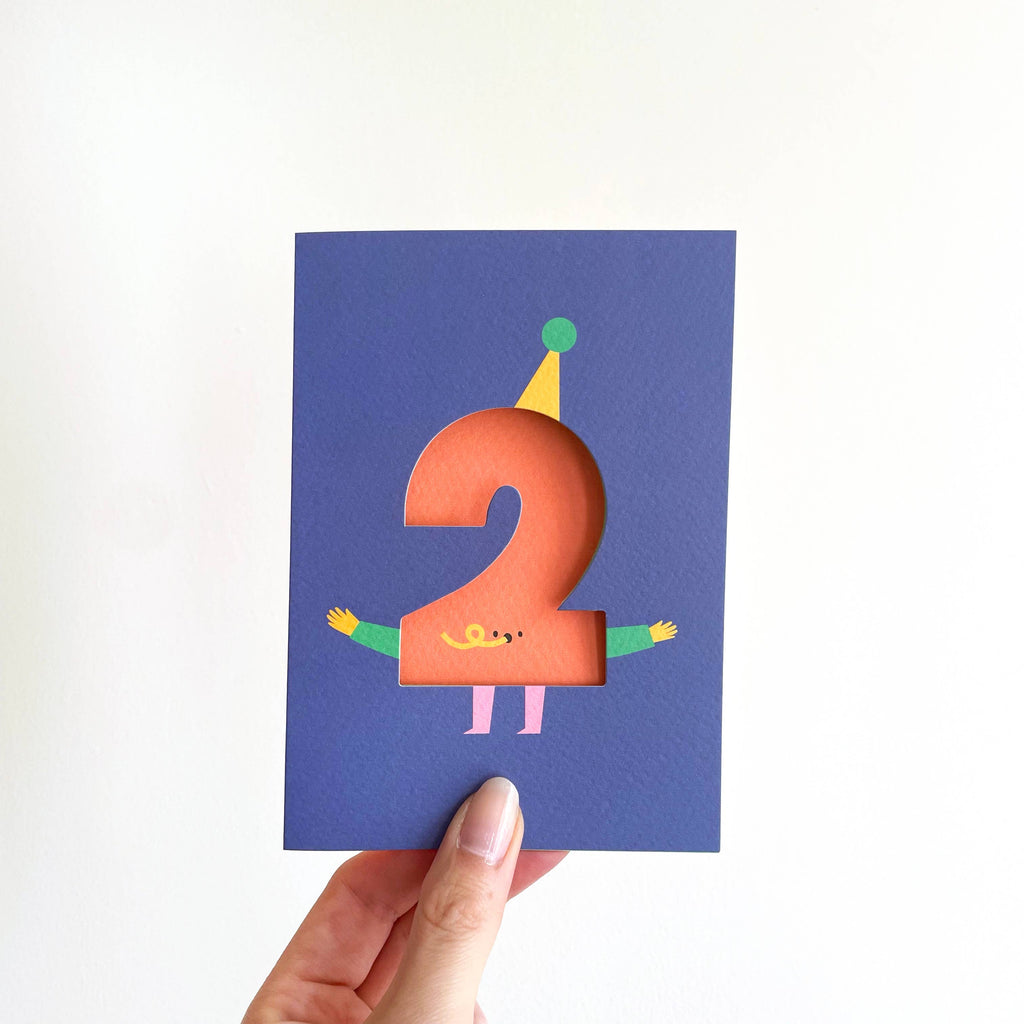 Rumble Cards - 2nd birthday die-cut card | Scout & Co