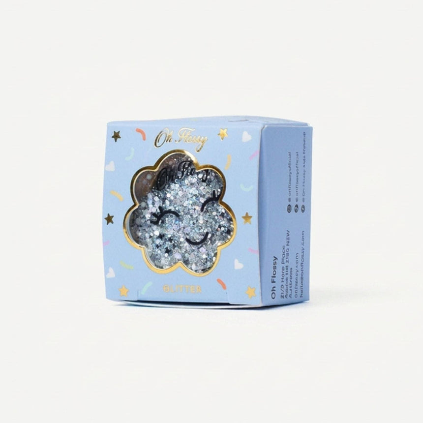 Oh Flossy - Biodegradable Glitter - Silver Mix