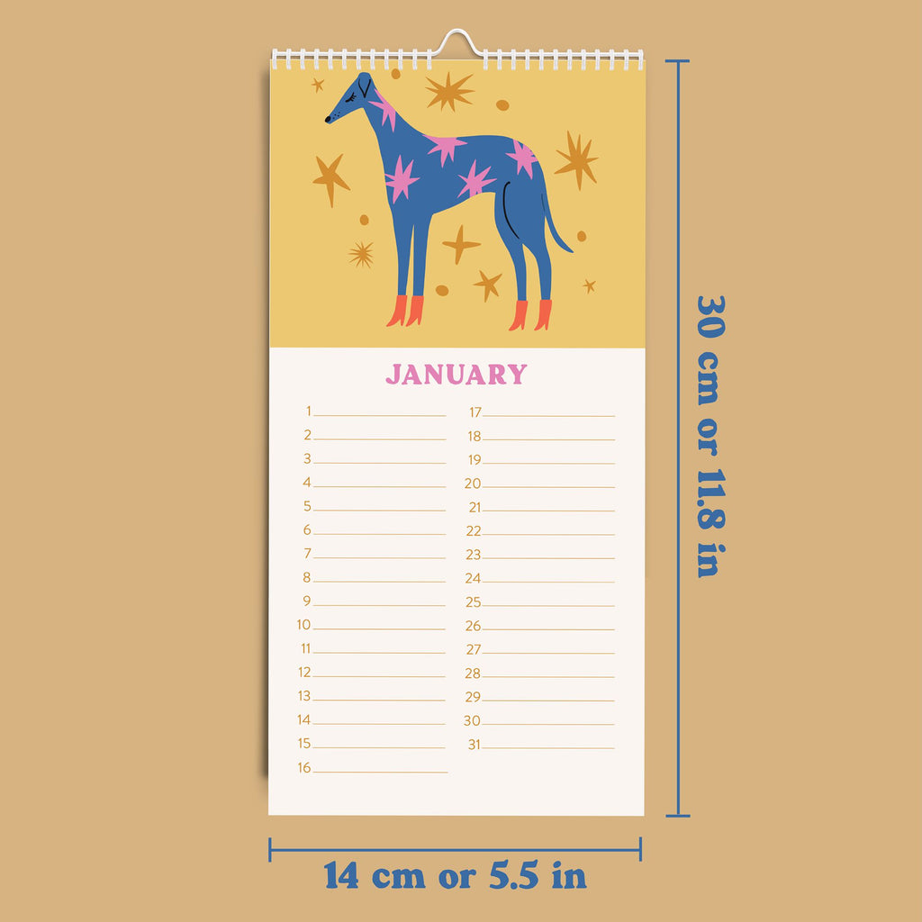 Undated Birthday Calendar | Dogs & Doodles | Scout & Co