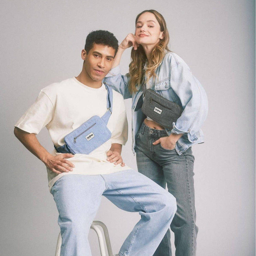 Hindbag - Harry fanny pack - Blue denim | Scout & Co