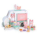 Tender Leaf Toys - Kitty's Milkshake Van wooden play set | Scout & Co