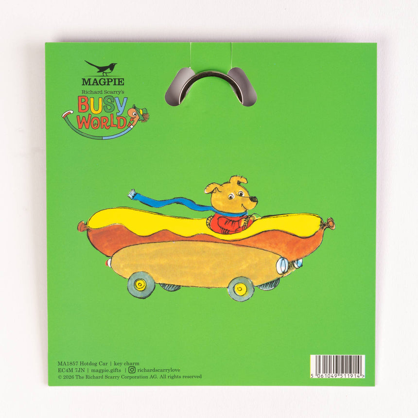 Magpie x Richard Scarry - Hotdog Car key charm | Scout & Co