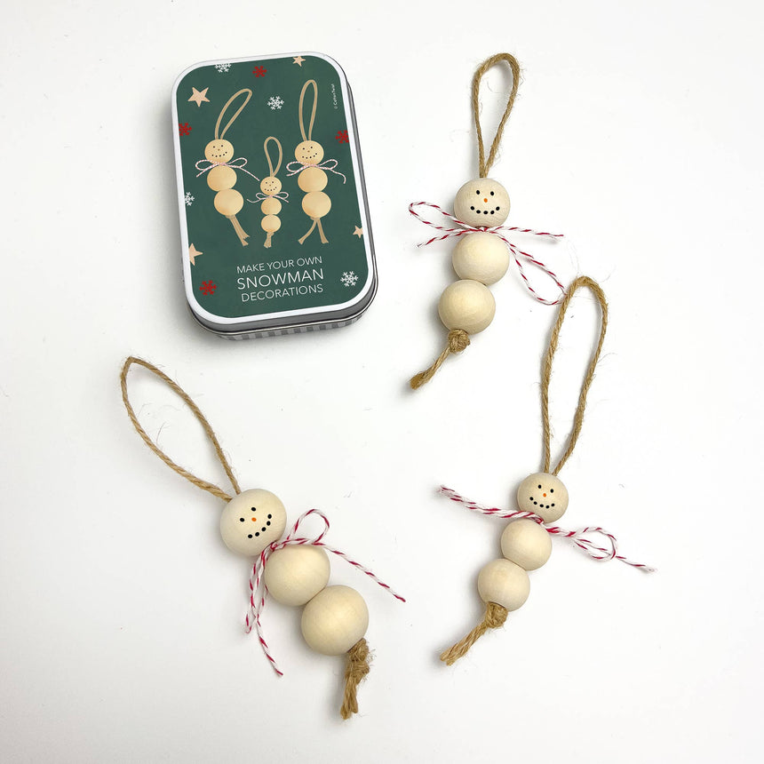 Cotton Twist - Make Your Own Christmas Snowman decorations tin | Scout & Co