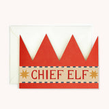 Hadley - Chief Elf Christmas party hat card | Scout & Co