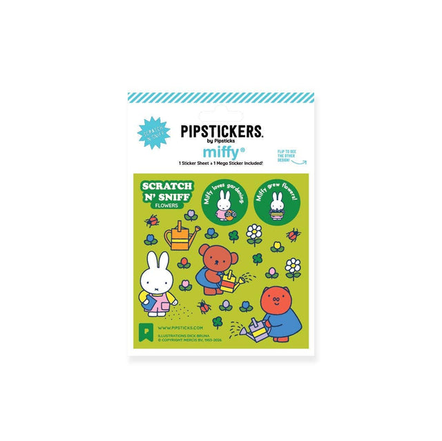 Pipsticks - Miffy Loves Gardening scratch 'n sniff stickers (2 sheets) | Scout & Co