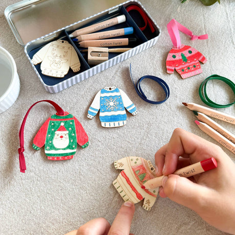 Cotton Twist - Christmas Jumper decoration kit tin | Scout & Co