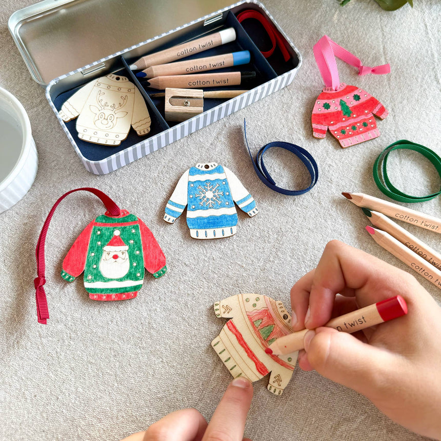 Cotton Twist - Christmas Jumper decoration kit tin | Scout & Co
