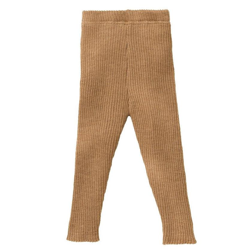 Disana - Merino wool knit leggings - Caramel | Scout & Co
