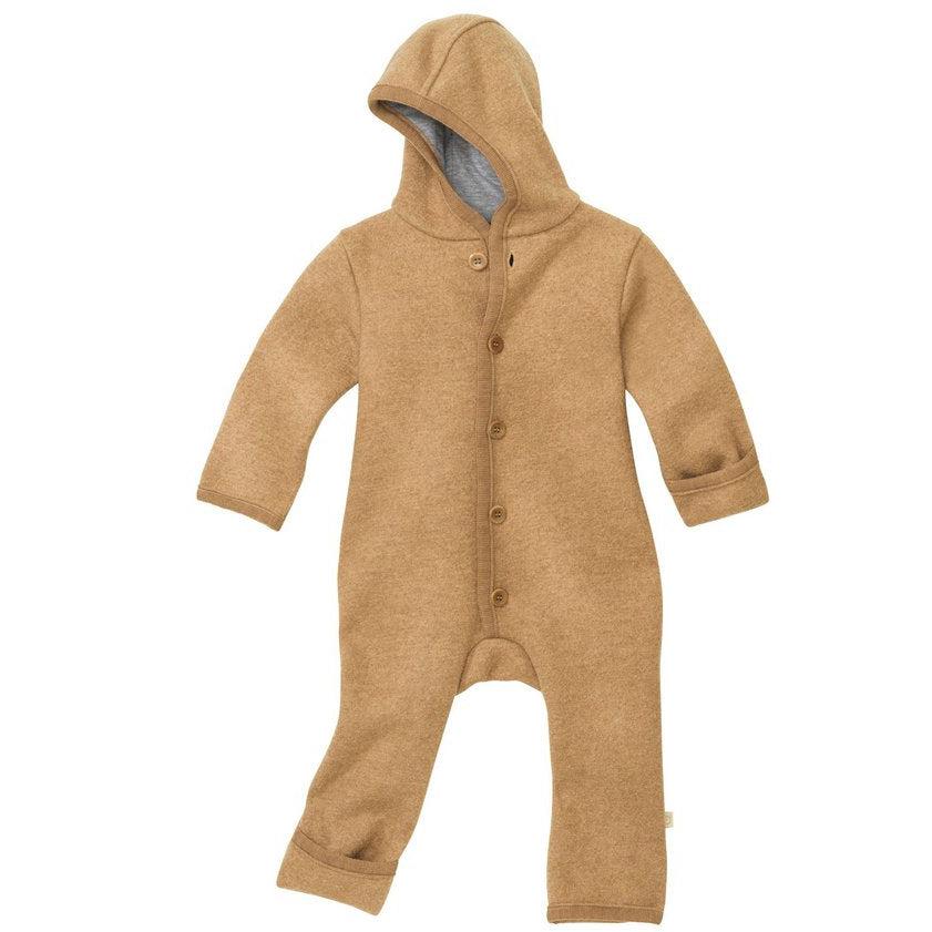 Disana - Boiled merino wool overalls - Caramel | Scout & Co