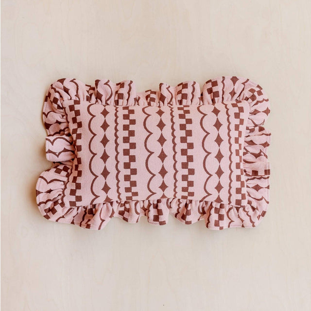 TBCo - Cotton Cushion Cover in Pink Ruffle | Scout & Co