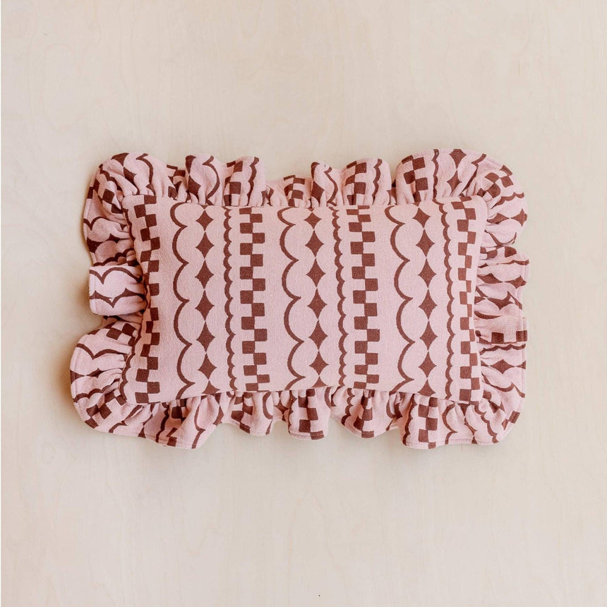TBCo - Cotton Cushion Cover in Pink Ruffle | Scout & Co