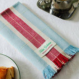 Tarta Gelatina - Striped napkins (set of 2) - Burgundy / Blue | Scout & Co