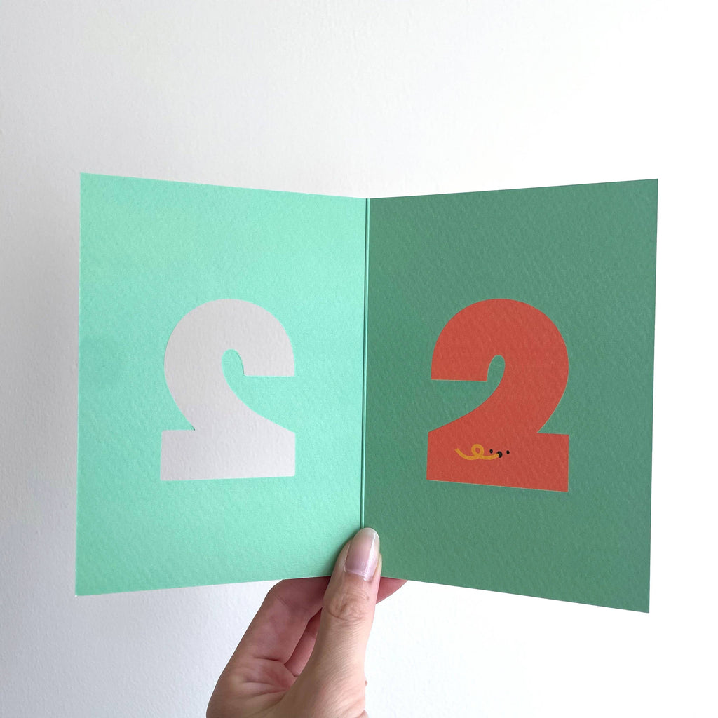 Rumble Cards - 2nd birthday die-cut card | Scout & Co