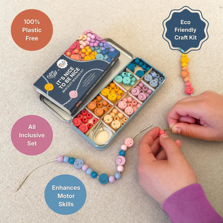 Cotton Twist - 'It's Nice To Be Nice' Bracelet Beading Kit
