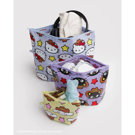 Baggu x Hello Kitty - Go Pouch set of 3 - Hello Kitty & Friends Western | Scout & Co
