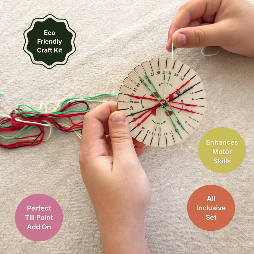 Cotton Twist - Make Your Own Watermelon Kumihimo Bracelet craft kit | Scout & Co