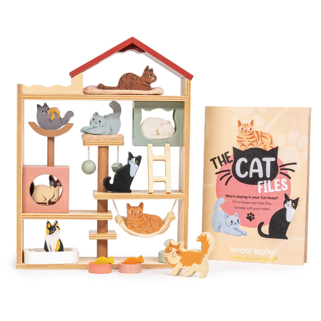 Tender Leaf Toys - Purrfect Stay Cat Hotel wooden play set | Scout & Co