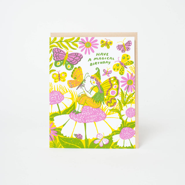 Egg Press - Magical Birthday Fairy letterpress card | Scout & Co