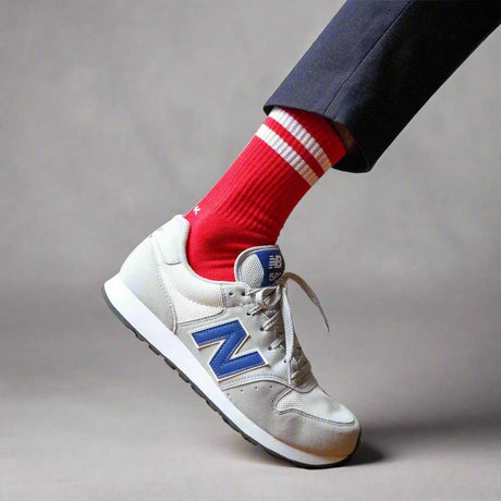 Klue - Tennis sport socks - Red + white | Scout & Co