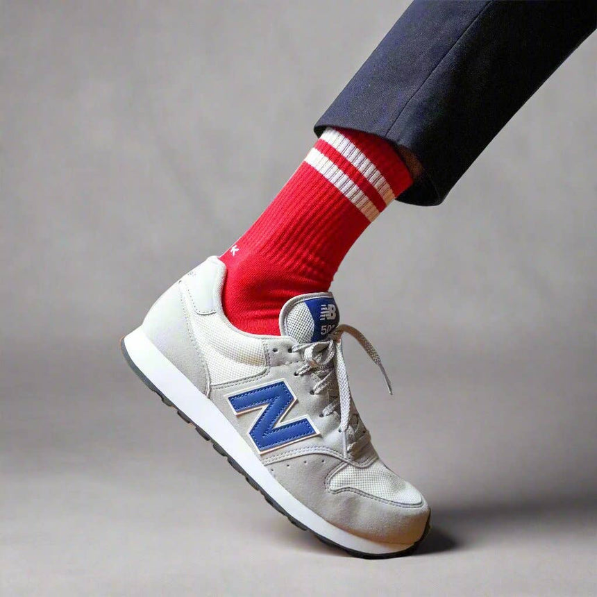 Klue - Tennis sport socks - Red + white | Scout & Co