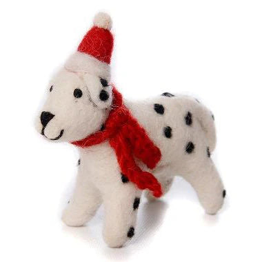 Amica - Dalmatian dog with hat & scarf - felt decoration | Scout & Co