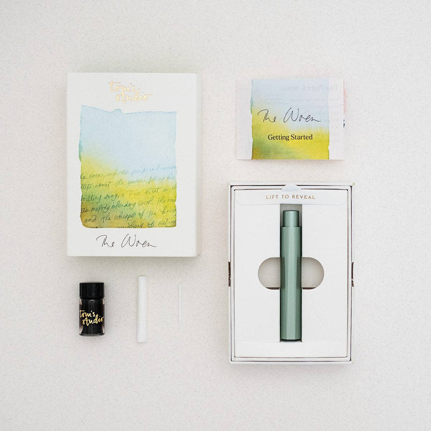 Tom's Studio - The Wren refillable writing pen - Ivy | Scout & Co