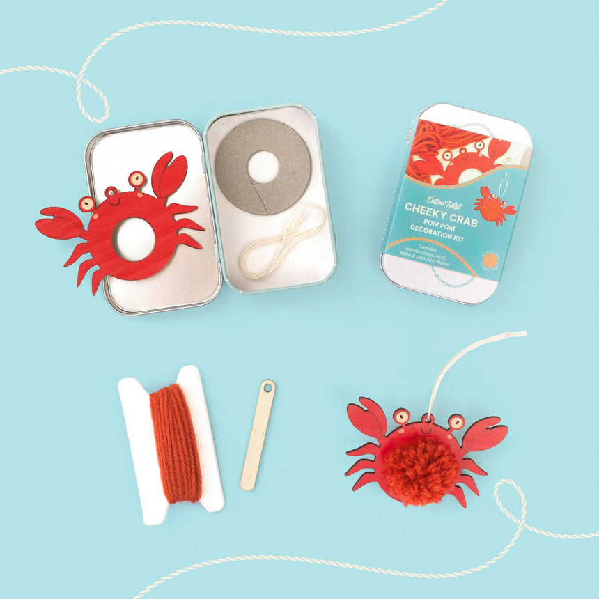 Cotton Twist - Make Your Own Pom Pom Crab Decoration Kit | Scout & Co