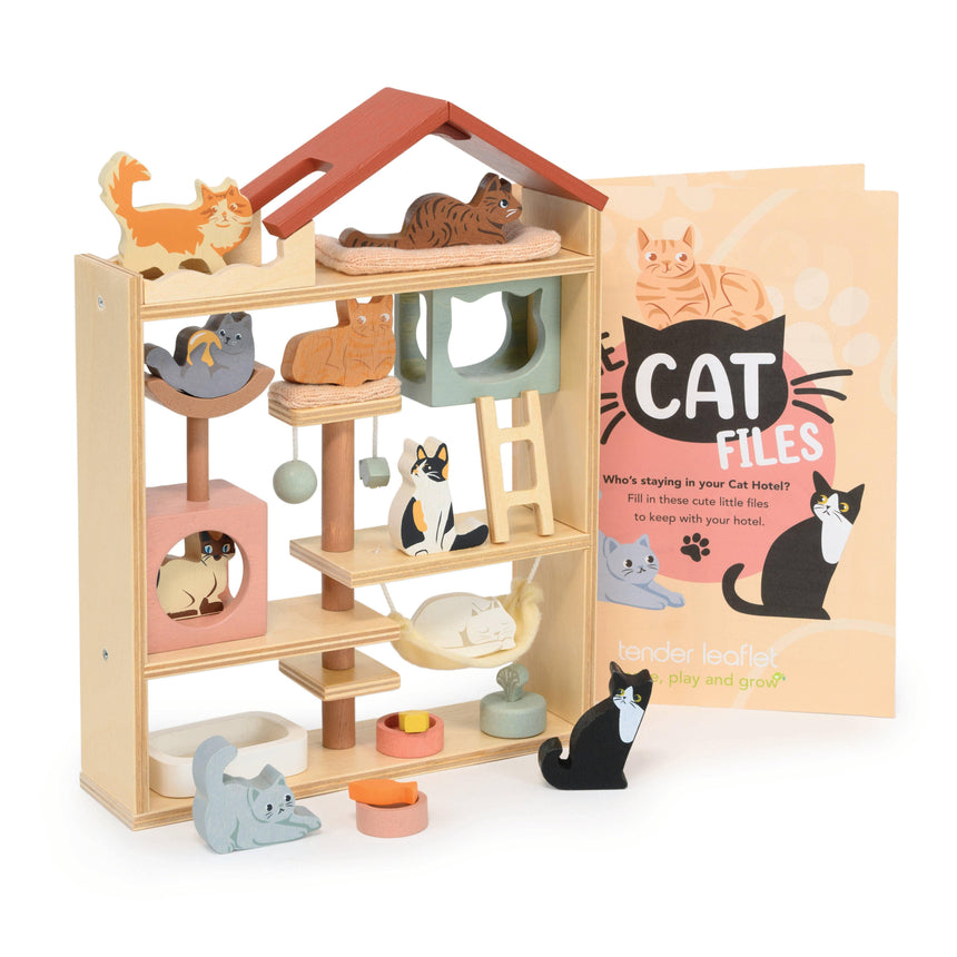 Tender Leaf Toys - Purrfect Stay Cat Hotel wooden play set | Scout & Co