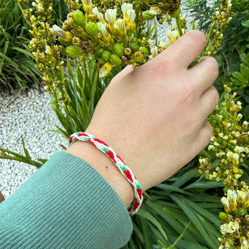 Cotton Twist - Make Your Own Strawberry Kumihimo Bracelet Kit | Scout & Co