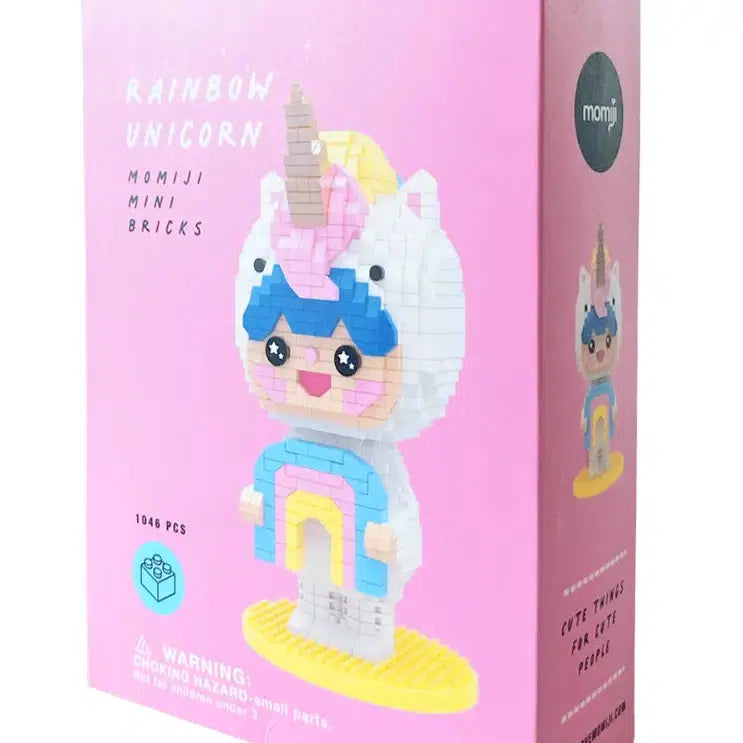Momiji - Rainbow Unicorn mini bricks set | Scout & Co