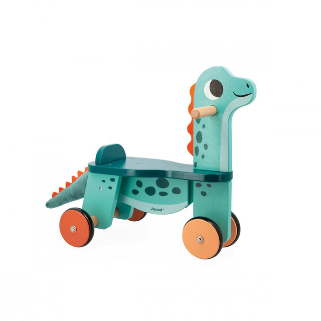 Janod - Portosaurus wooden ride-on dinosaur | Scout & Co