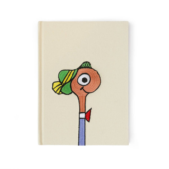 3P4 x Richard Scarry - Lowly Worm embroidered journal | Scout & Co