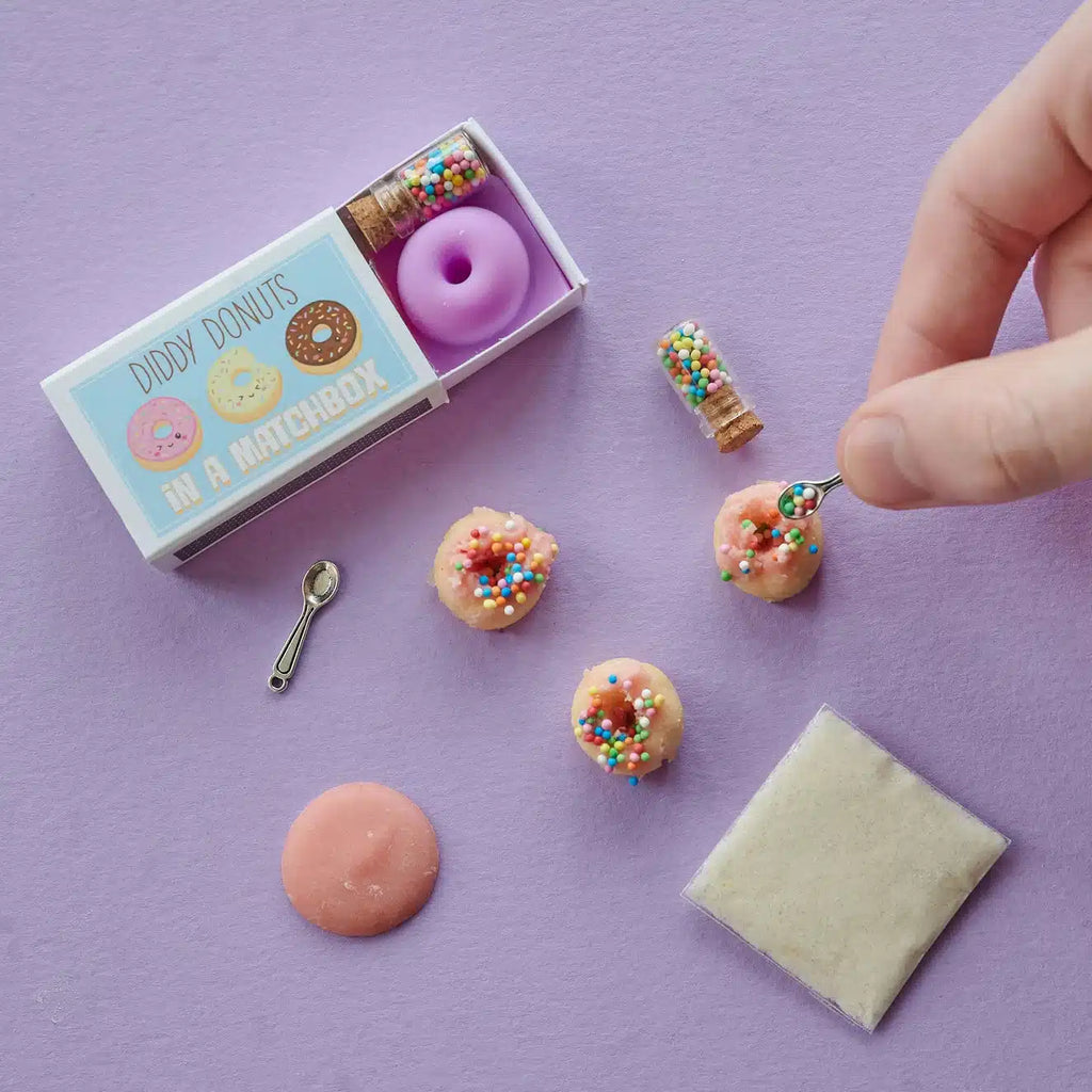 Marvling Bros - Diddy Donuts mini baking kit in a matchbox | Scout & Co